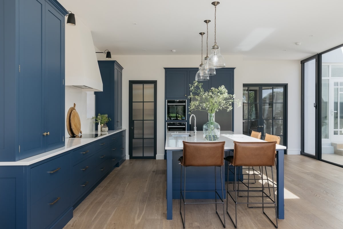 Interior kitchen renovation in Sandycove Dublin by McCann Moore Architects